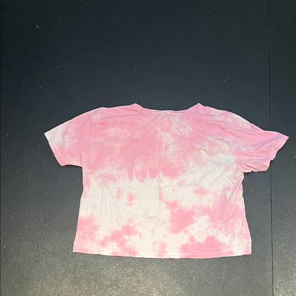 Women’s cropped Pink Tie-Dye Def Lepard - Picture 4 of 5